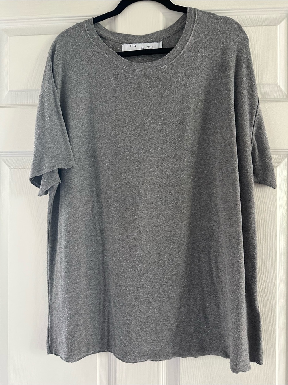 IRO men’s Gray Short Sleeve Crewneck Tee, size XL - Picture 6 of 11